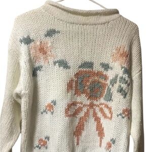 Vintage ~Nuggets ~ Women’s  ~ Sweater ~ Large  ~ Knitted By Hand ~ Pullover ~80s